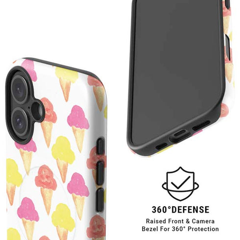 Bouffants and Broken Hearts Ice Cream iPhone 16 Plus Magsafe Impact Case